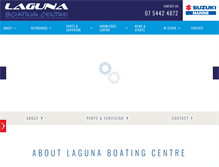 Tablet Screenshot of lagunaboating.com.au